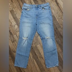 Madewell Light Blue Distressed Jeans